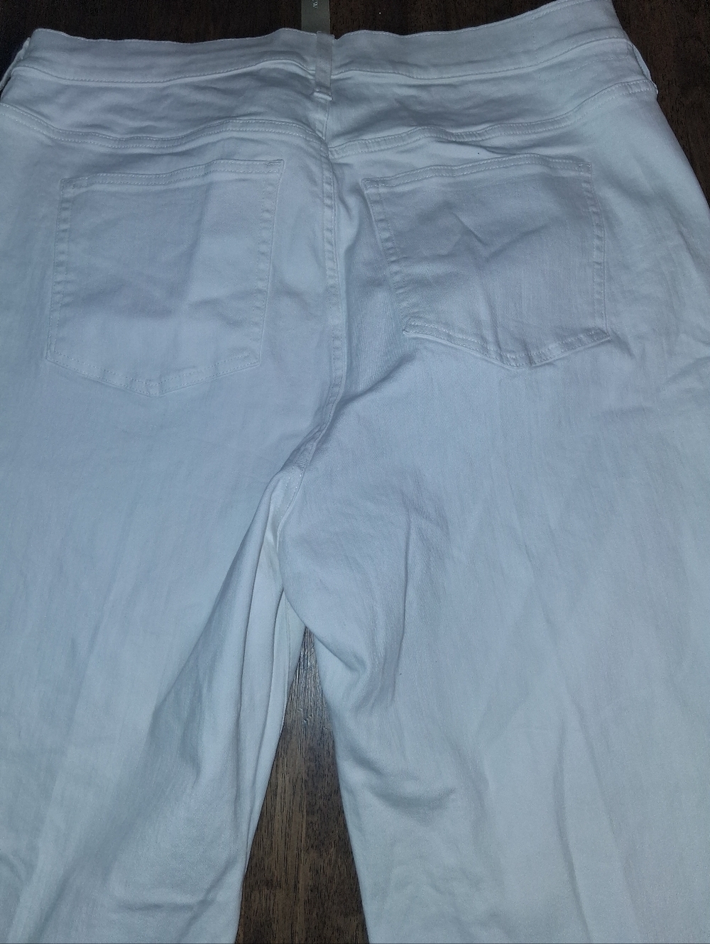 J Crew NWT 96 Denim Trouser White Wide Leg 36 - Picture 7 of 8